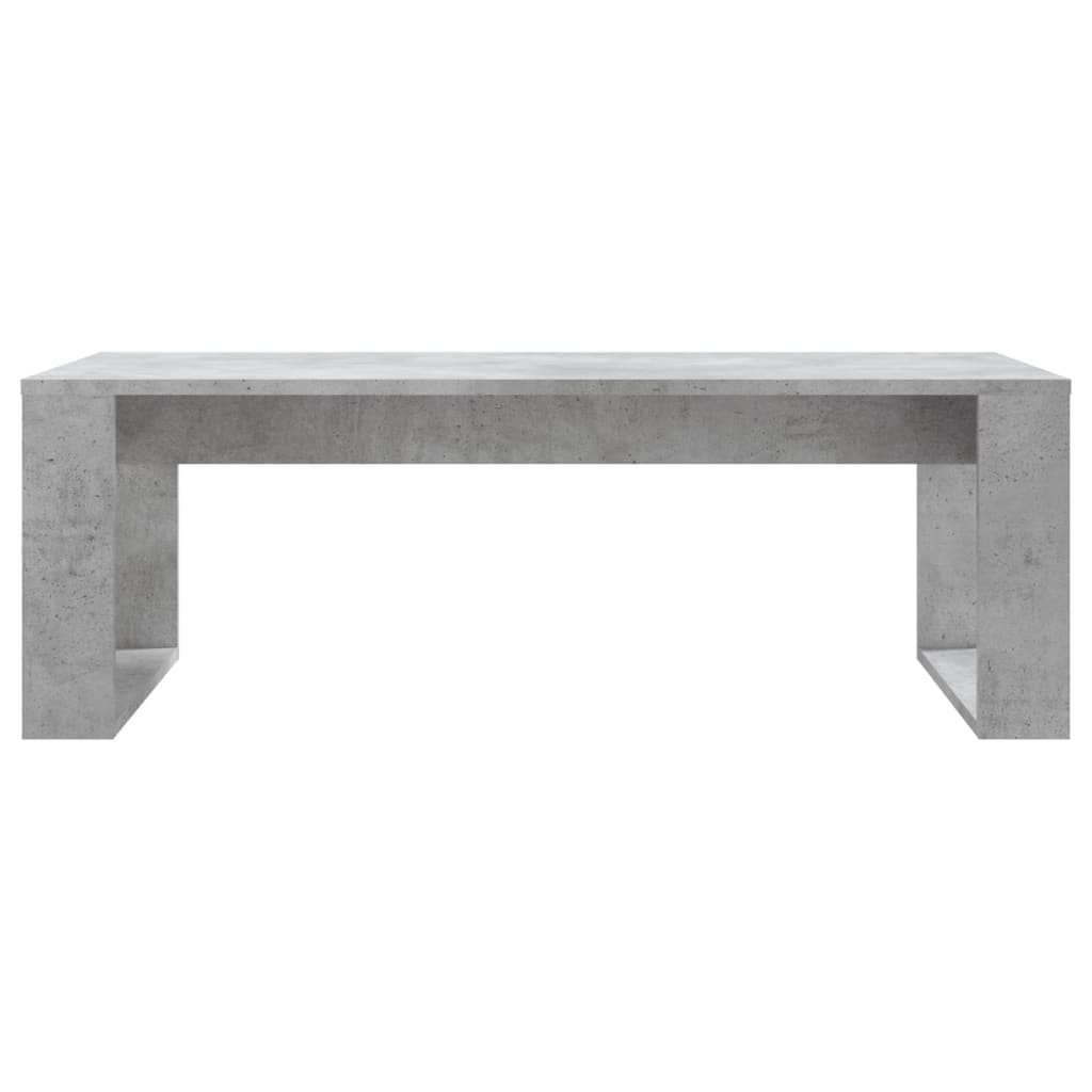 Mesa de centro 102x50x35 cm derivados madeira cinzento cimento