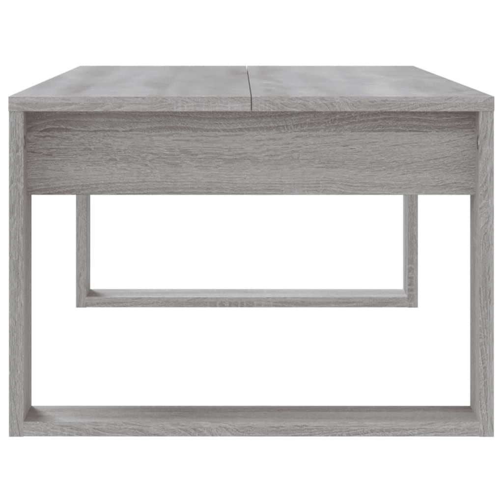 Mesa de centro 102x50x35 cm derivados madeira cinzento sonoma