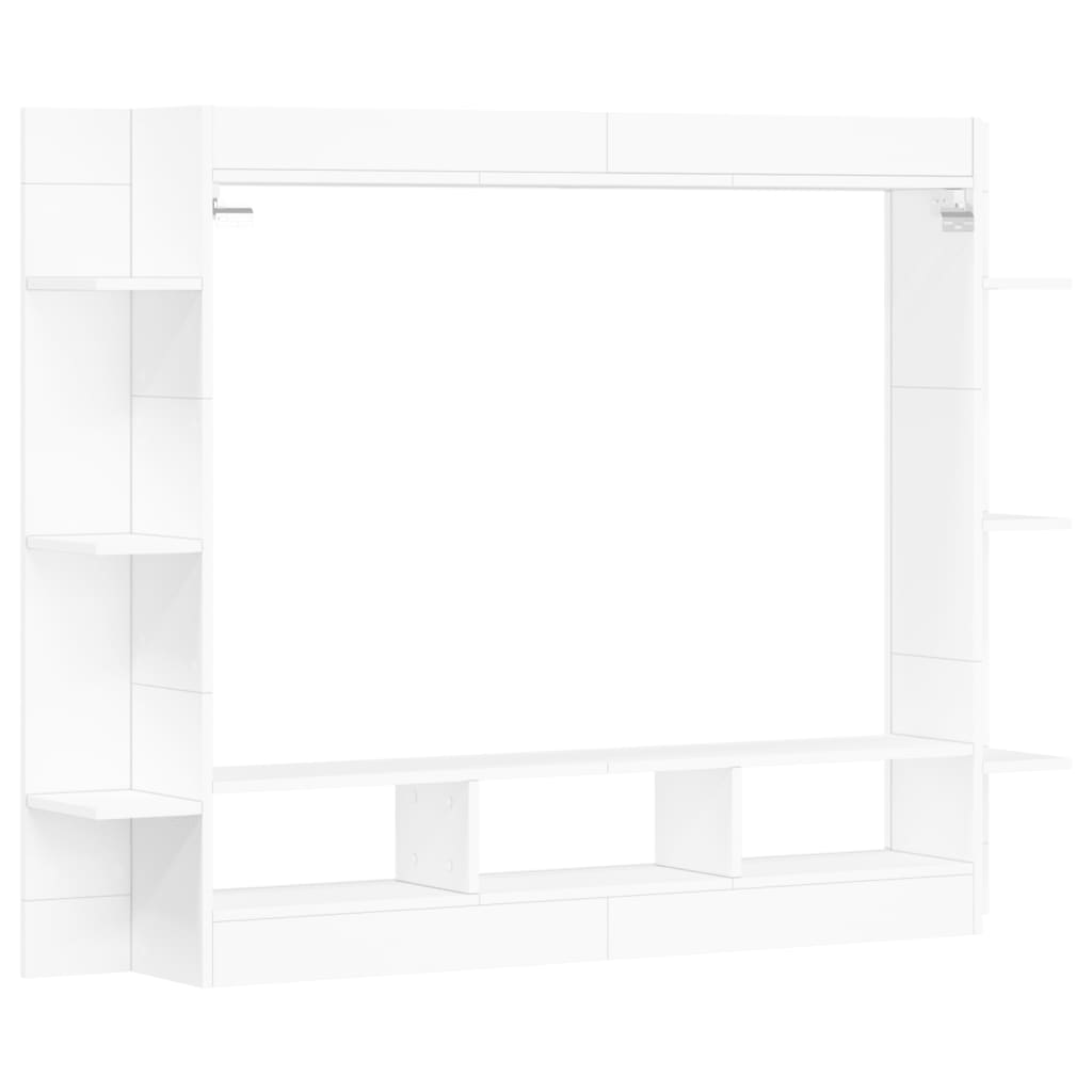 Móvel de TV 152x22x113 cm derivados de madeira branco