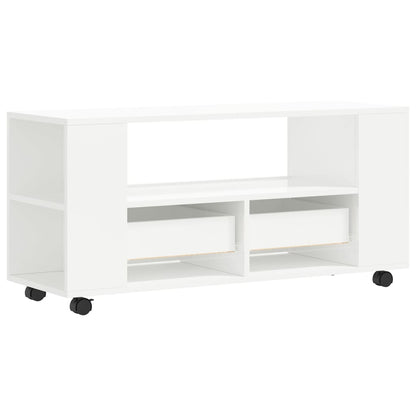 Móvel de TV 102x34,5x43 cm derivados madeira branco brilhante