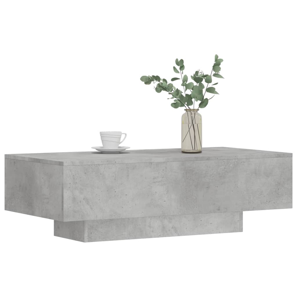 Mesa de centro 100x49,5x31cm derivados de madeira cinza cimento