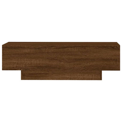 Mesa centro 100x49,5x31 cm derivados madeira carvalho castanho