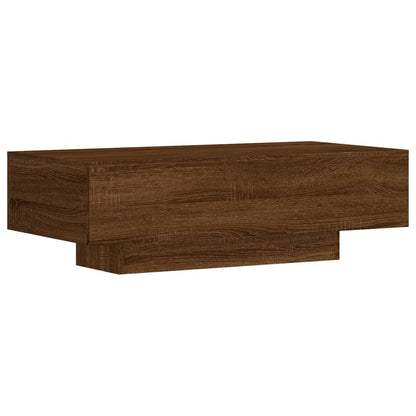 Mesa centro 100x49,5x31 cm derivados madeira carvalho castanho