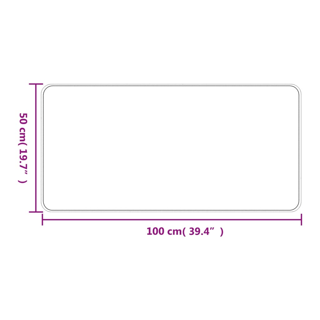 Tapete/passadeira 50x100 cm aspeto sisal antracite