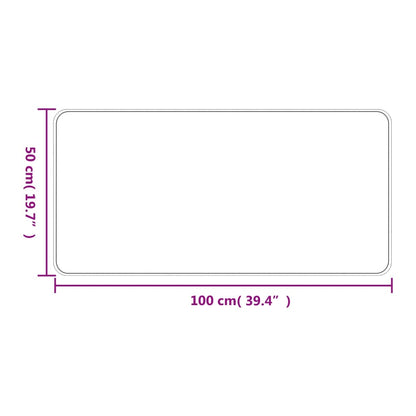 Tapete/passadeira 50x100 cm aspeto sisal antracite