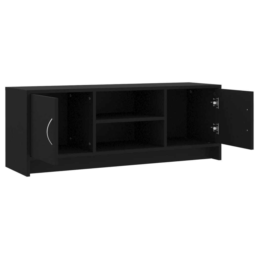 Móvel de TV Sami de 102cm com 2 Portas - Preto - Design Minimalista