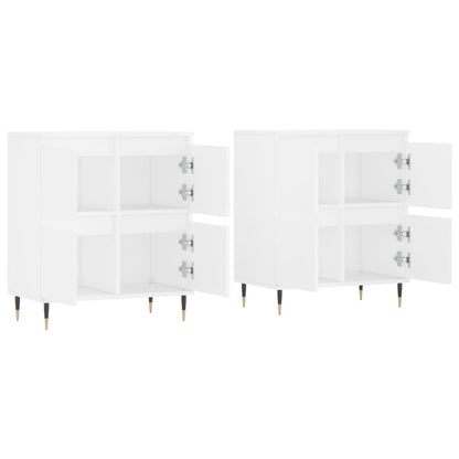 Aparadores 2 pcs derivados de madeira branco