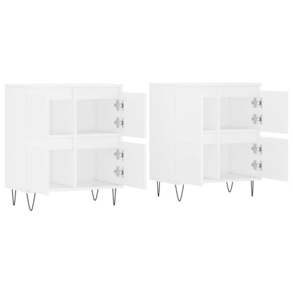 Aparadores 2 pcs derivados de madeira branco