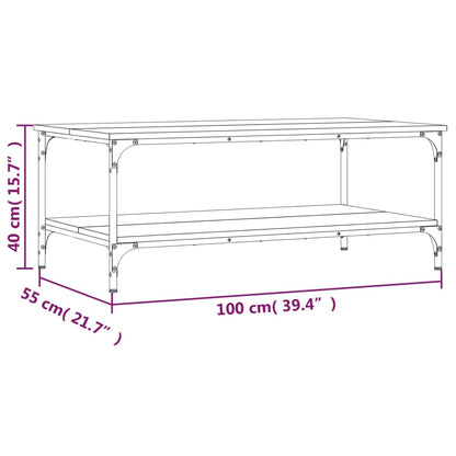 Mesa de centro 100x55x40 derivados de madeira carvalho sonoma