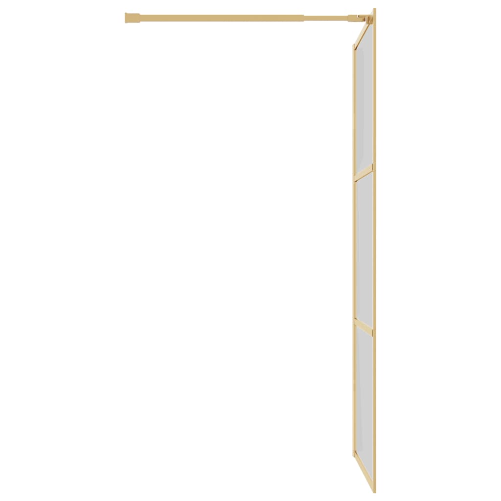 Divisória de chuveiro 100x195 cm vidro transparente ESG dourado