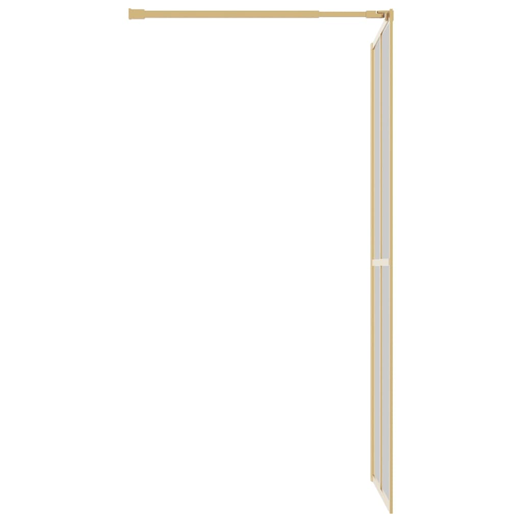 Divisória de chuveiro 80x195 cm vidro transparente ESG dourado