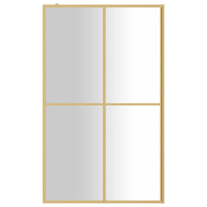 Divisória de chuveiro 118x195 cm vidro transparente ESG dourado