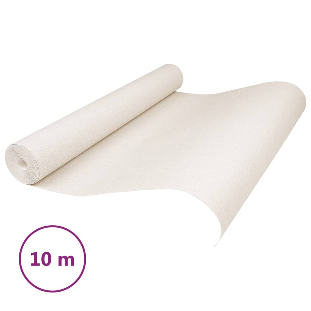 Papel de parede 3D cor creme sólido