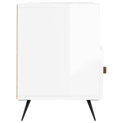 Móvel de TV 102x36x50 cm derivados madeira branco brilhante