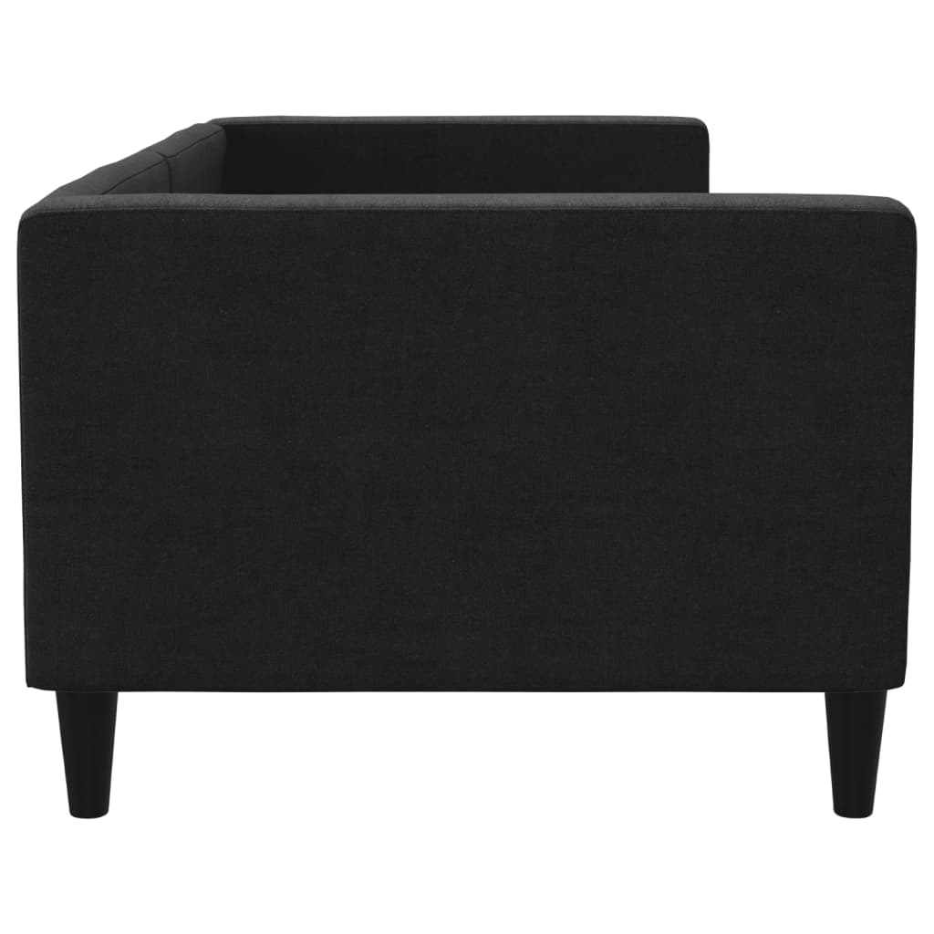 Sofá-cama 80x200 cm tecido preto