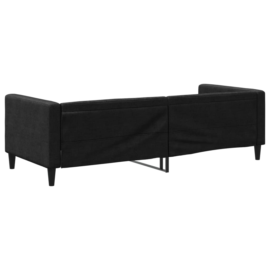 Sofá-cama 80x200 cm tecido preto