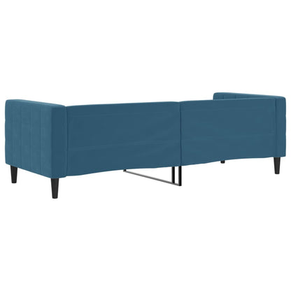 Sofá-cama 80x200 cm veludo azul