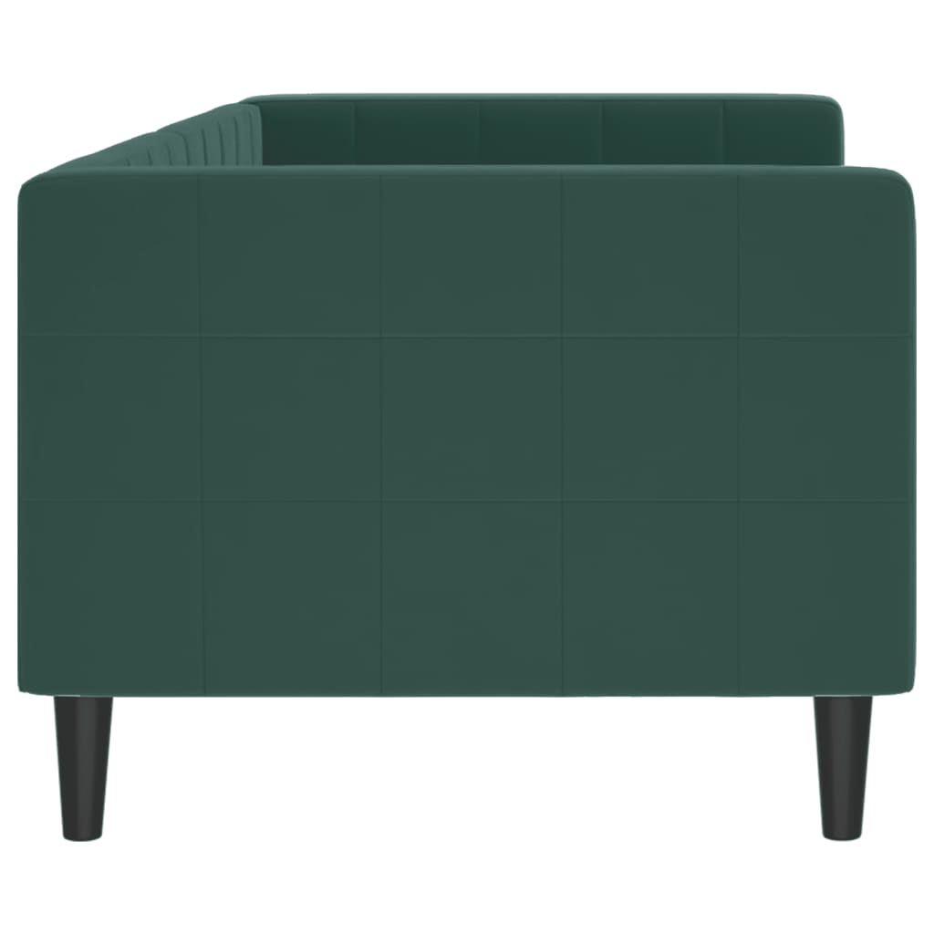 Sofá-cama 80x200 cm veludo verde-escuro