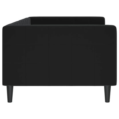 Sofá-cama 90x200 cm veludo preto