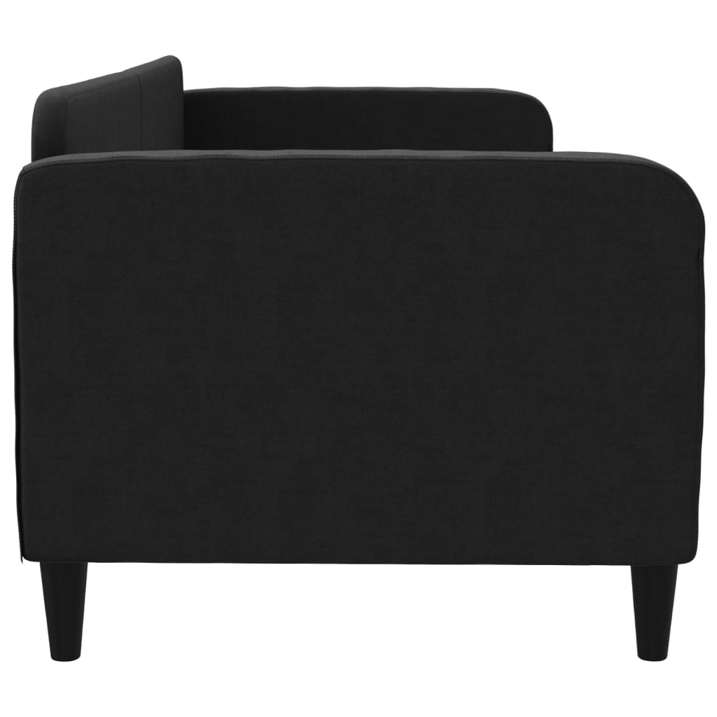 Sofá-cama 80x200 cm tecido preto