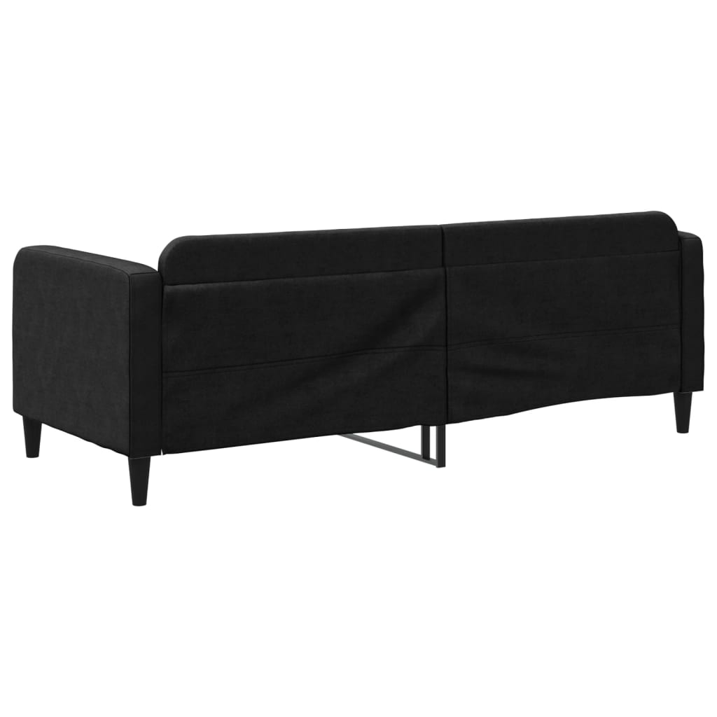 Sofá-cama 80x200 cm tecido preto