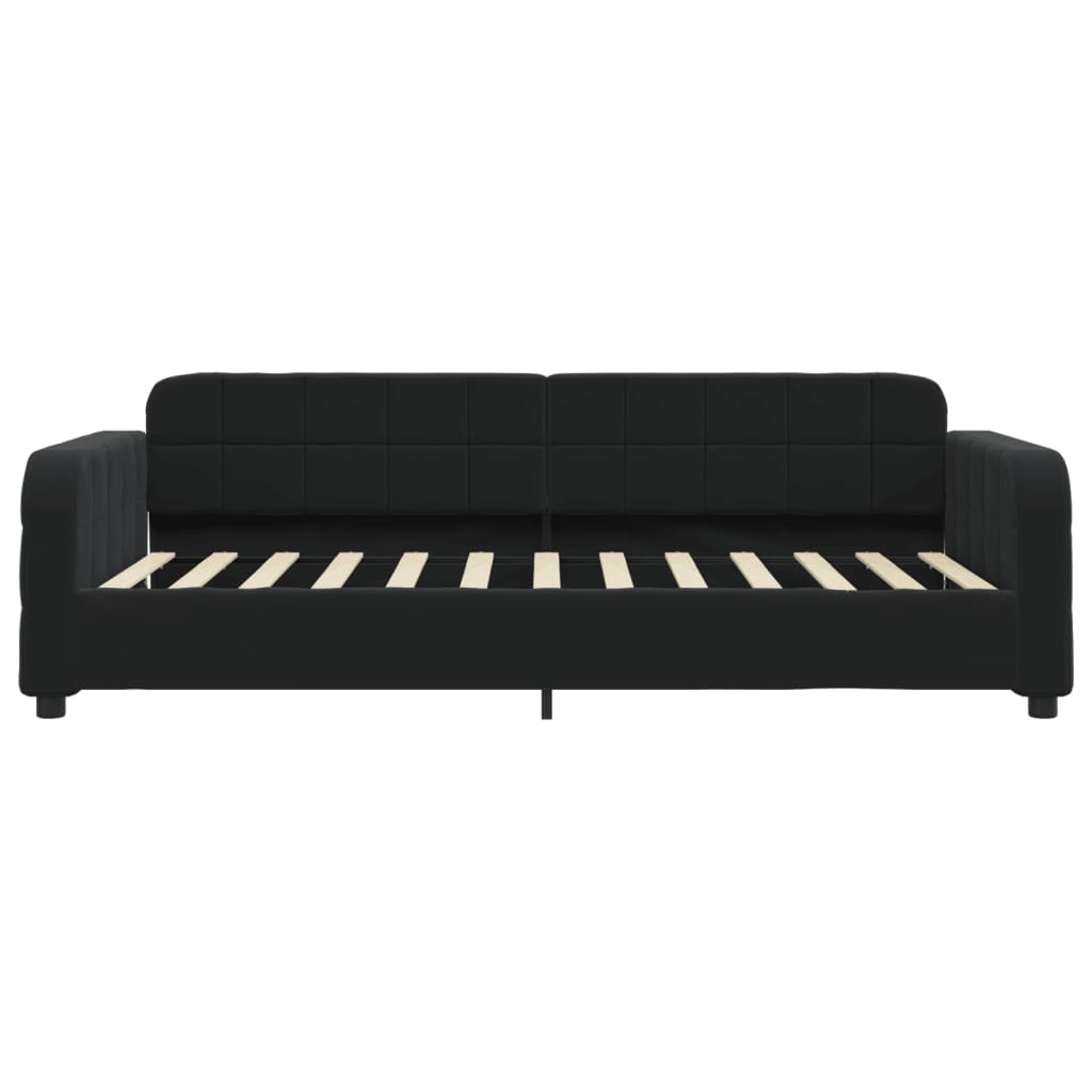 Sofá-cama 90x200 cm veludo preto