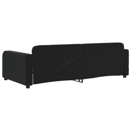 Sofá-cama 90x200 cm veludo preto