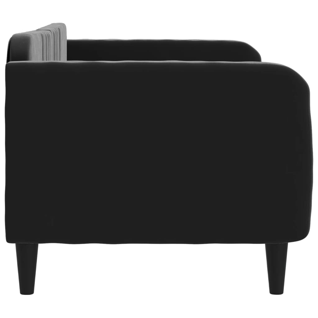 Sofá-cama 80x200 cm veludo preto