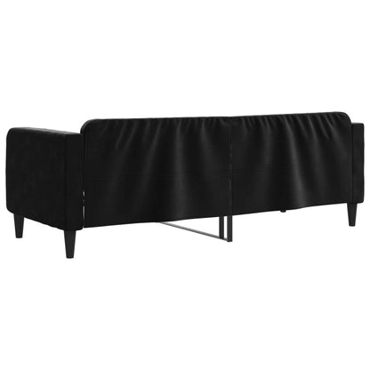 Sofá-cama 80x200 cm veludo preto