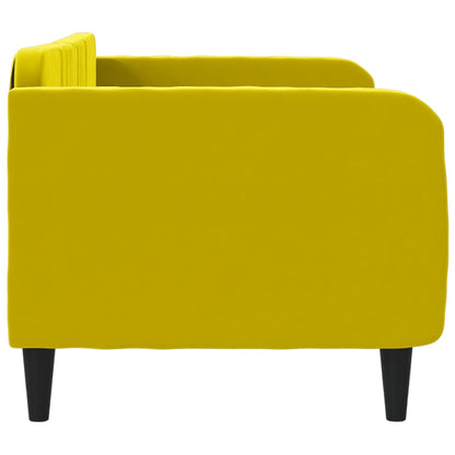 Sofá-cama 80x200 cm veludo amarelo