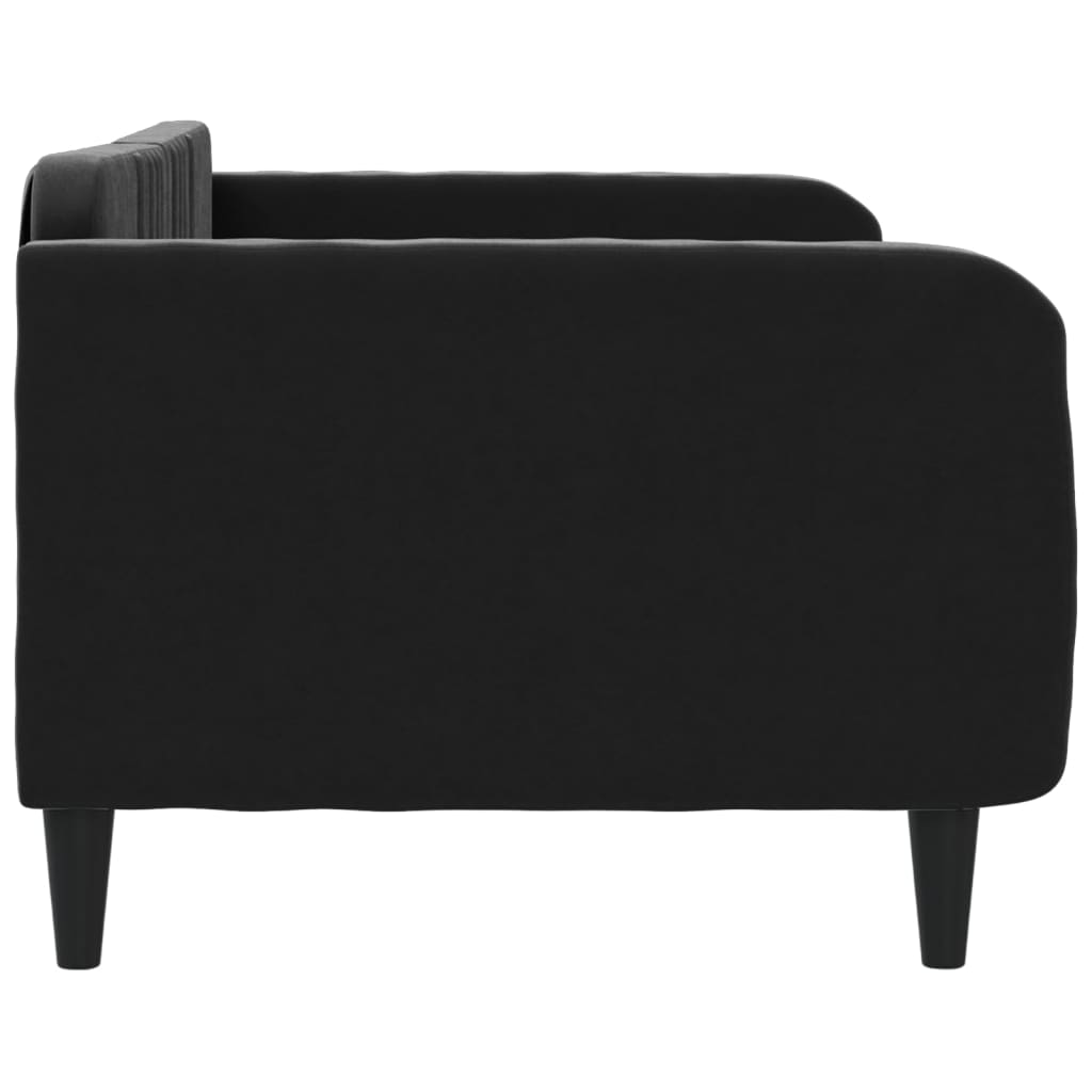 Sofá-cama 90x200 cm veludo preto