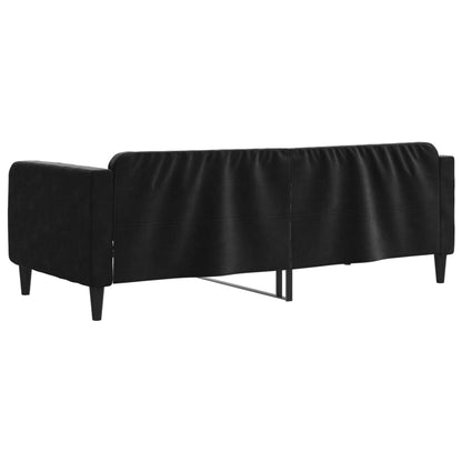 Sofá-cama 90x200 cm veludo preto