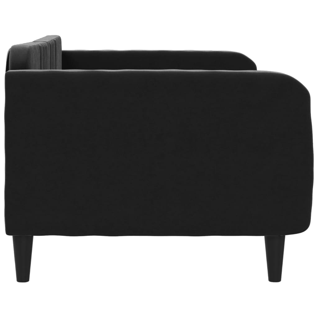 Sofá-cama 100x200 cm veludo preto