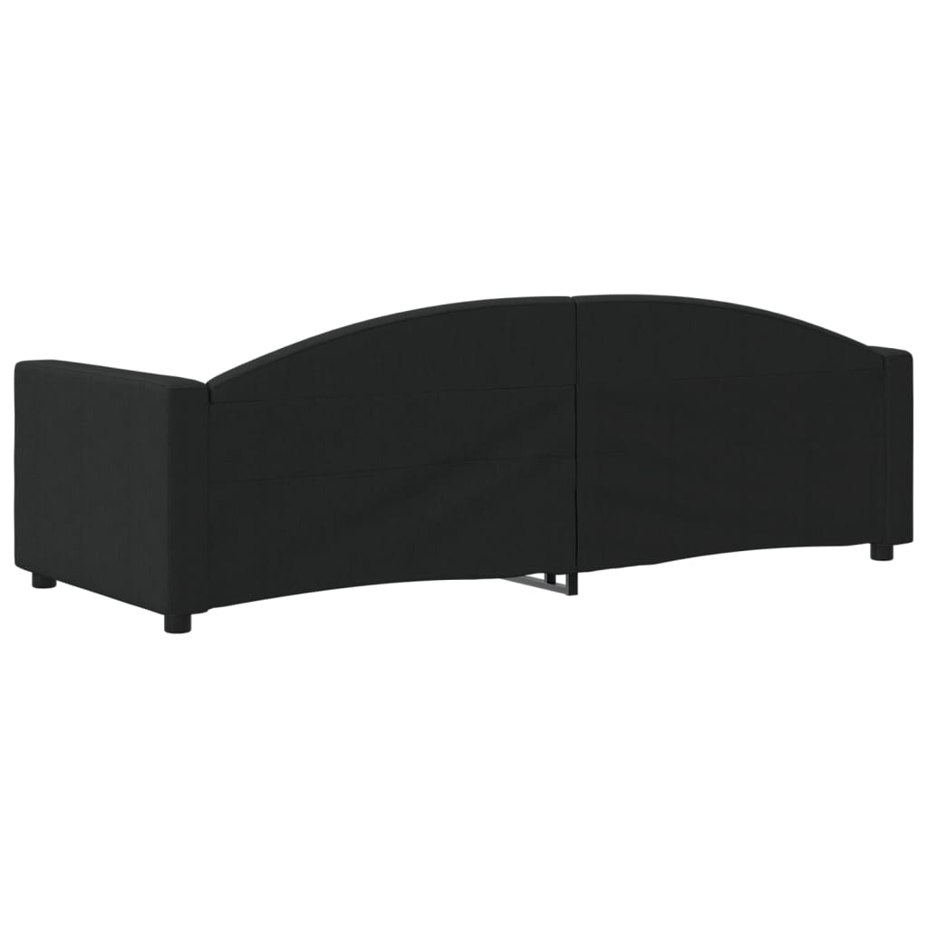 Sofá-cama 80x200 cm tecido preto