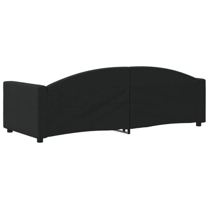 Sofá-cama 80x200 cm tecido preto