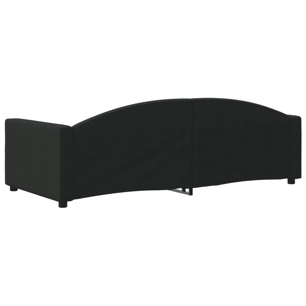 Sofá-cama 90x200 cm tecido preto