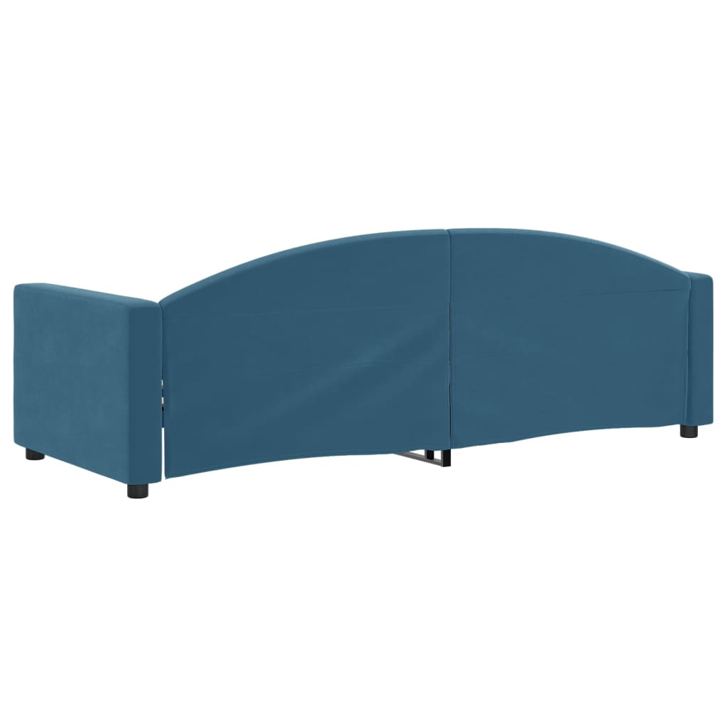 Sofá-cama 80x200 cm veludo azul