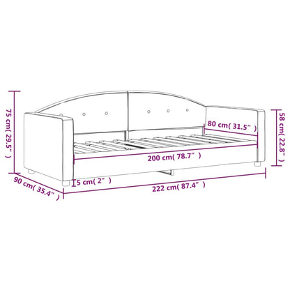 Sofá-cama 80x200 cm veludo azul