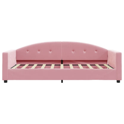 Sofá-cama 80x200 cm veludo rosa