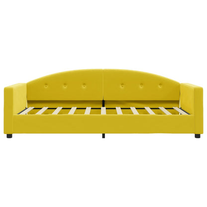 Sofá-cama 80x200 cm veludo amarelo