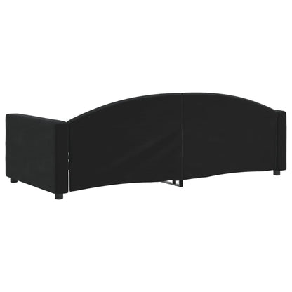 Sofá-cama 90x200 cm veludo preto