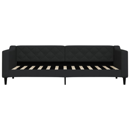 Sofá-cama 80x200 cm tecido preto