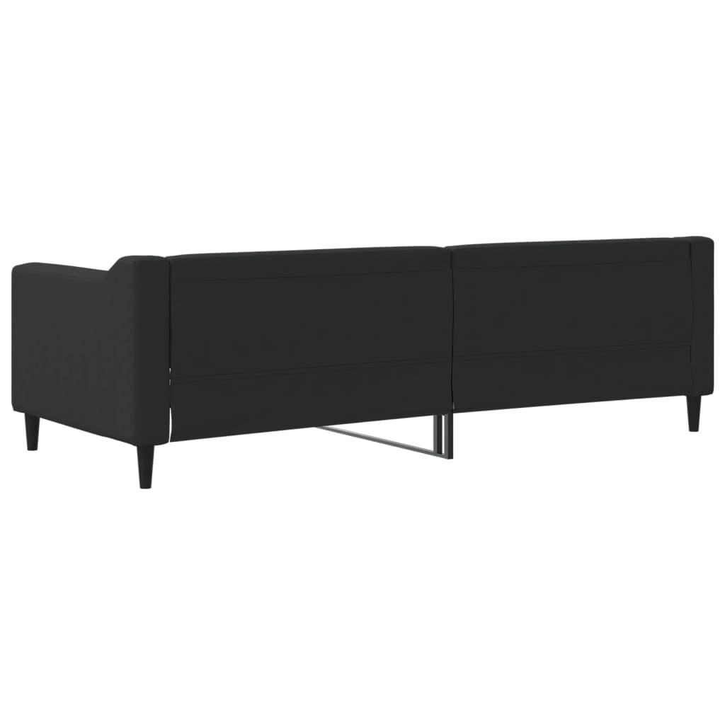 Sofá-cama 80x200 cm tecido preto