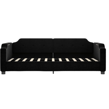 Sofá-cama 80x200 cm tecido preto