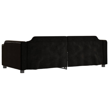 Sofá-cama 80x200 cm tecido preto