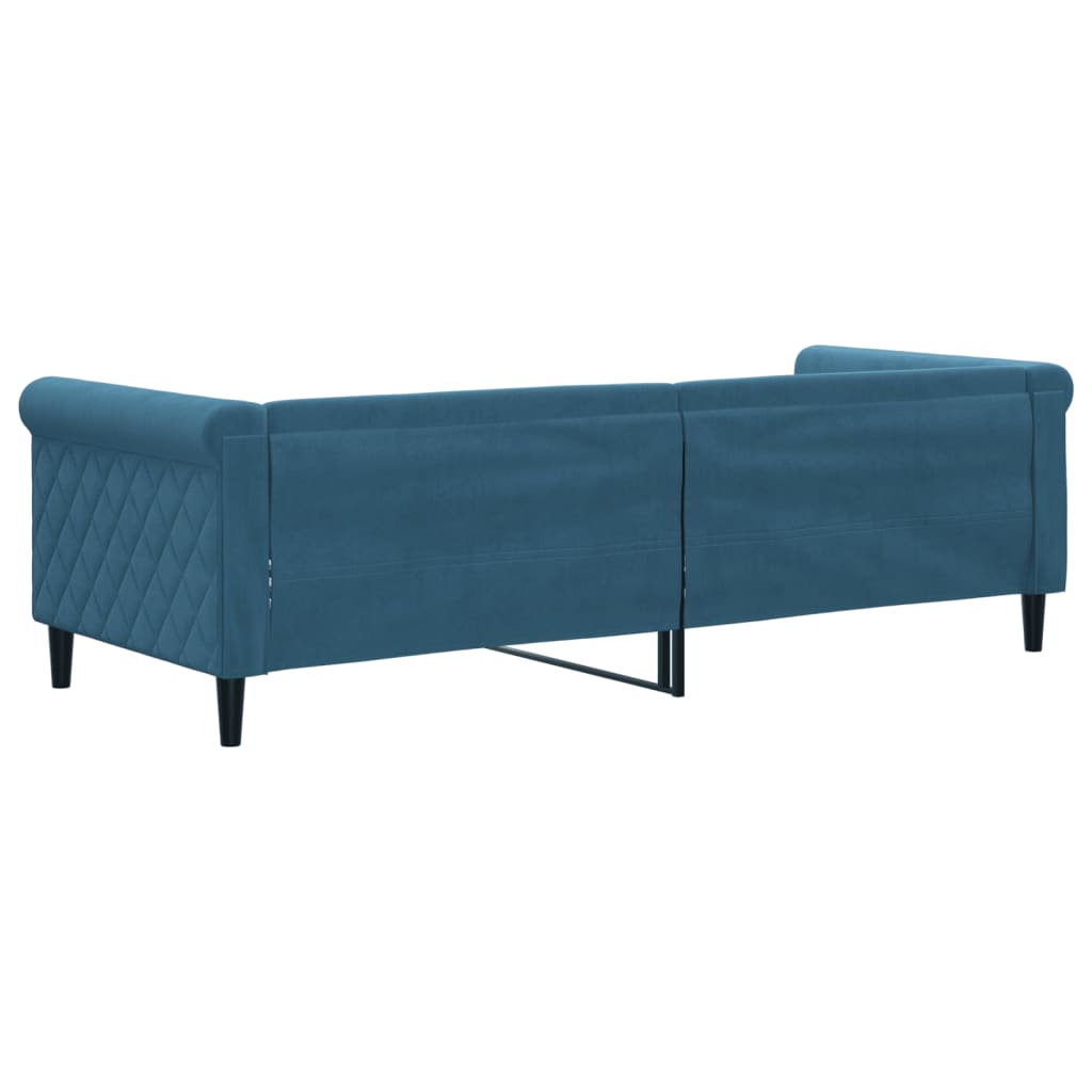 Sofá-cama 80x200 cm veludo azul