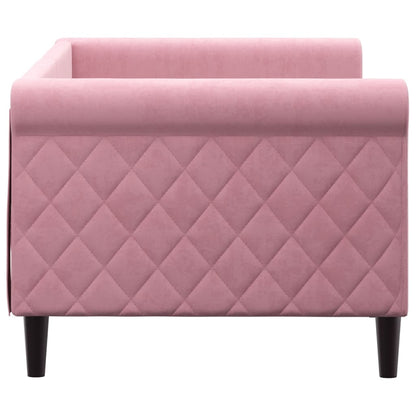 Sofá-cama 80x200 cm veludo rosa