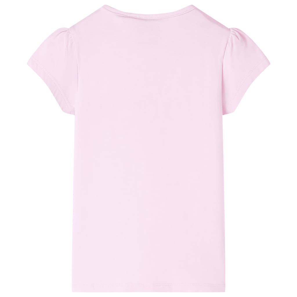 T-shirt de criança rosa-claro 92