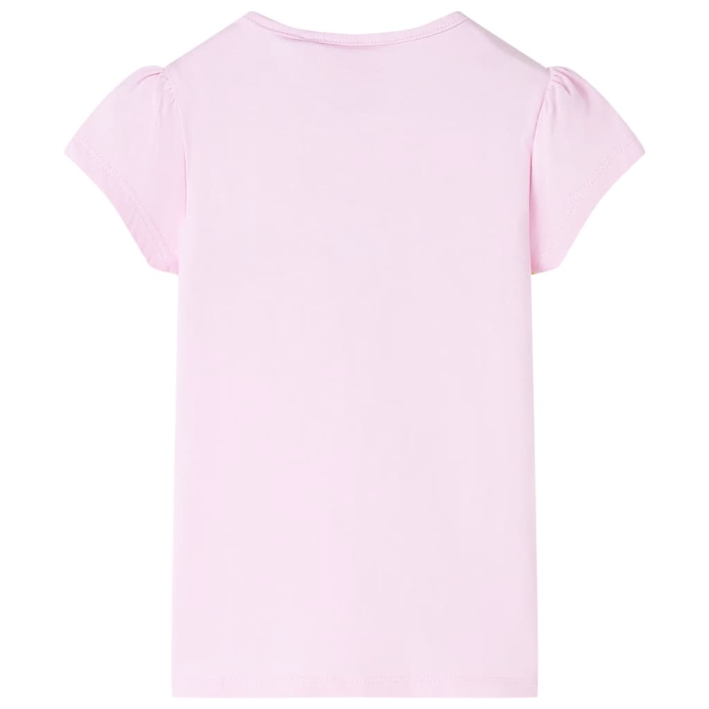 T-shirt de criança rosa-claro 128