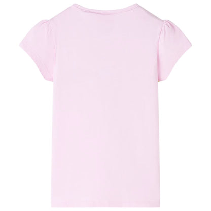 T-shirt de criança rosa-claro 128